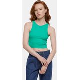 Urban Classics - Rib Crop Top - Groen