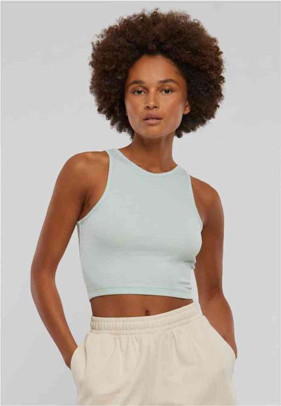 Urban Classics - Cropped Rib Top - Frostmint - Katoen/Elastaan