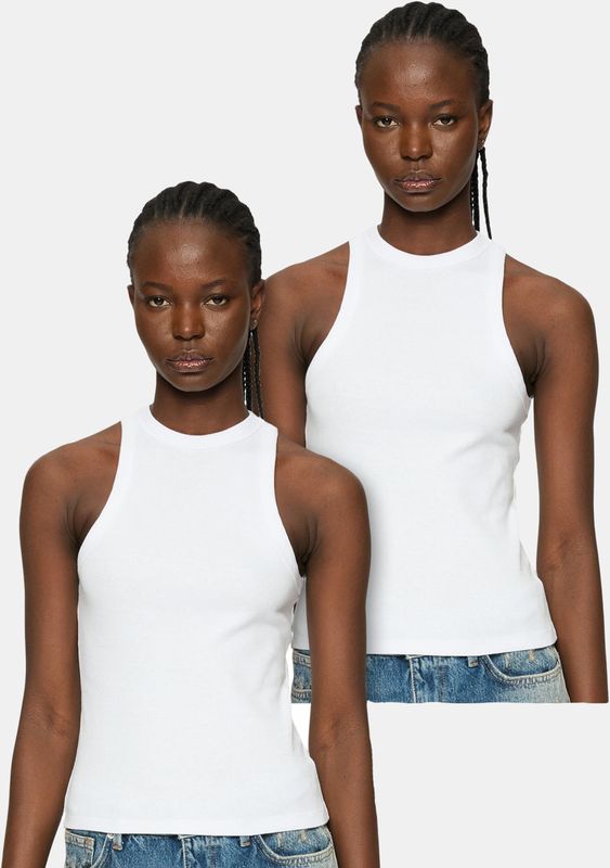 Urban Classics Ladies Racer Back Rib 2 Pack Top