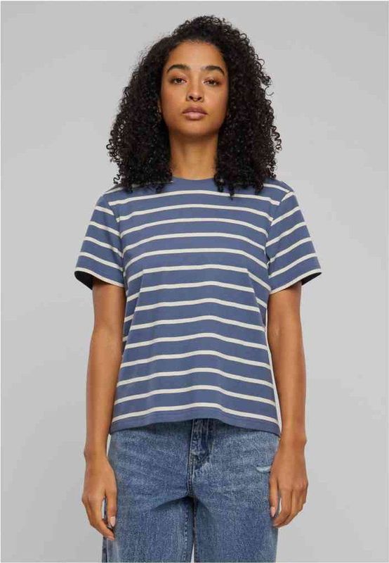 Urban Classics - Boxy T-shirt - Gestreept - Dames