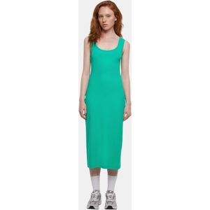 Urban Classics - Geribde Damesjurk - Lange Jurk - Mouwloos