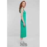 Urban Classics - Geribbelde Damesjurk - Ver-groen - Katoen en Elastaan