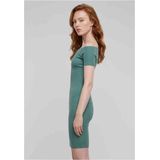 Urban Classics - Geribbelde Jurk - Zwart - Katoen