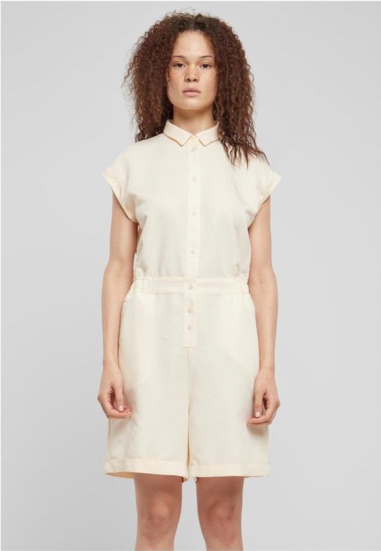 Urban Classics - Jumpsuit - Viscose - Monochroom - Korte Mouwen