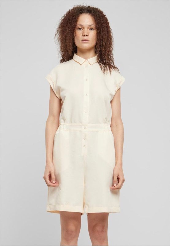 Urban Classics - Jumpsuit - Viscose - Monochroom - Korte Mouwen