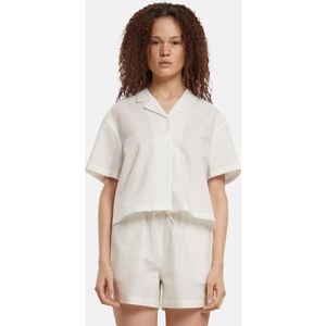 Urban Classics - Seersucker - Damesshirt - Wit - 100% Katoen