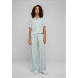 Urban Classics - Resort Pants - Wijde Broek - Blauw - 100% Viscose