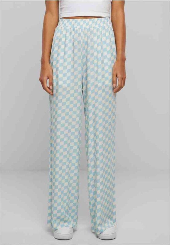 Urban Classics - Resort Pants - Wijde Broek - Blauw - 100% Viscose