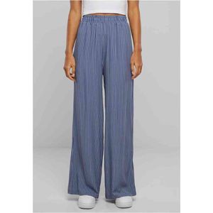 Urban Classics - Viscose Resort Pants - Vintage Gebloeepinstripe - Damesbroek - 3XL