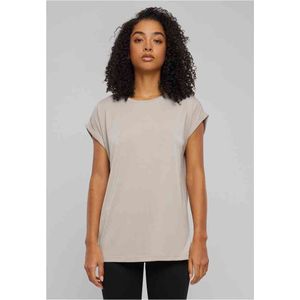 Urban Classics - Modal Extended Shoulder Dames T-shirt Gebroken wit