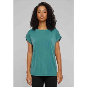 Urban Classics - Modal Extended Shoulder Dames T-shirt Groen