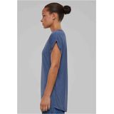 Urban Classics - Modal Extended Shoulder Dames T-shirt - Blauw