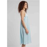 Urban Classics - Damesjurk - Oceaanblauw - Slip-jurk