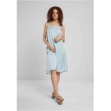Urban Classics - Damesjurk - Oceaanblauw - Slip-jurk