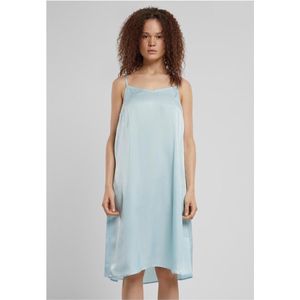 Urban Classics - Damesjurk - Oceaanblauw - Slip-jurk