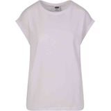 Urban Classics - Ladies Extended Shoulder Tee - T-shirt - Lemonaderoze + Wit - 2-Pack