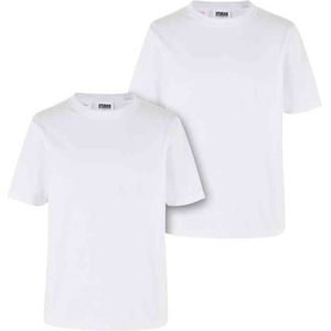 Urban Classics - Organic Basic Kinder T-shirt - Kids 122 128 - Wit Wit