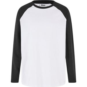 Urban Classics - Jongens T-shirt - Wit/Zwart - Casual Oversized Pasvorm