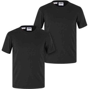 Urban Classics - Stretch Jersey 2-pack Kinder T-shirt - Kids 134 140 - Wit Wit