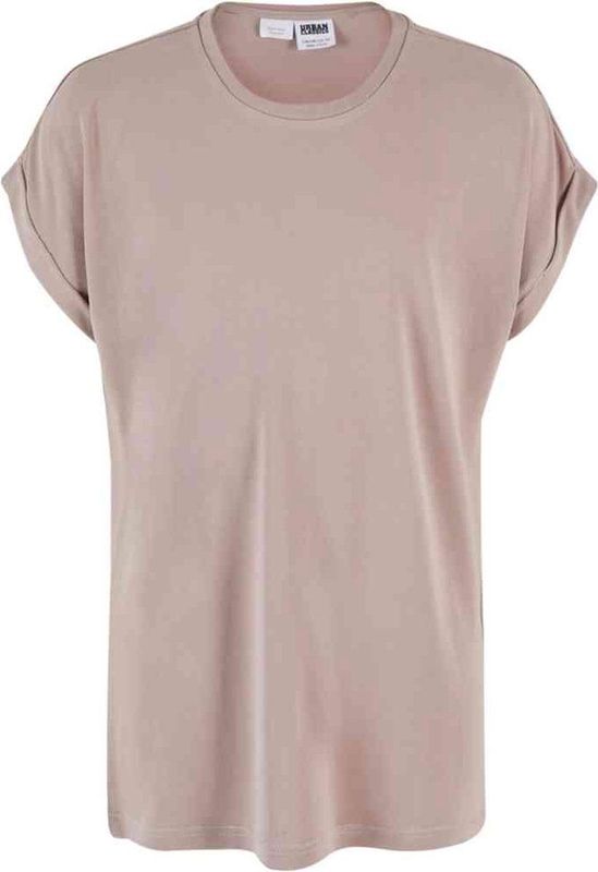 Urban Classics - Modal Extended Shoulder Kinder T-shirt - Kids 110 116 - Roze
