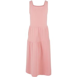 Urban Classics - Valance Summer Dress - Roze - 100% Katoen