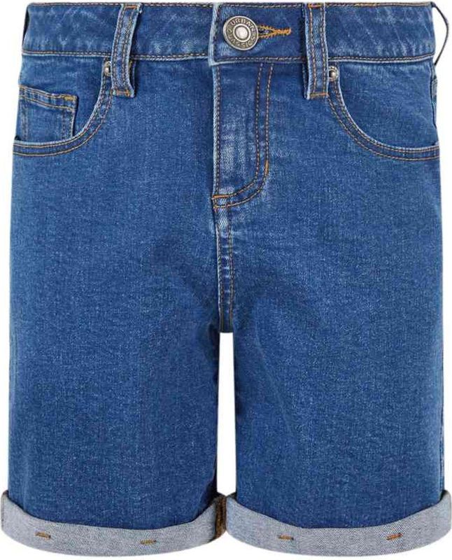 Urban Classics - Organic Stretch Denim 5 Pocket Kinder Korte broek - Kids / - Blauw