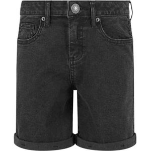 Urban Classics - Organic Stretch Denim 5 Pocket Kinder Korte broek - Kids / - Zwart