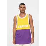 Starter - Split Mesh T-shirt - Zwart - 100% Polyester