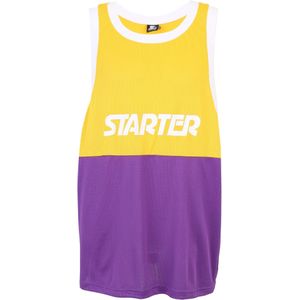 Starter - Split Mesh T-shirt - Zwart - 100% Polyester