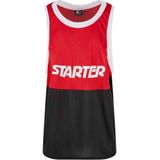 Starter Black Label - Split Mesh Sport top - S/M - Rood/Zwart