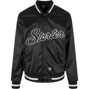 Starter - Satin College Jacket - Zwart - Satijn