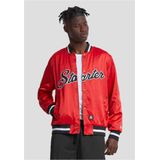 Starter - Black Label - College Jas - Zwart - Satijn