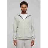 Urban Classics - Sweatvest - Grijs - Capuchon - Geribd Ceintuurtje, Ritssluiting, Sweatstof