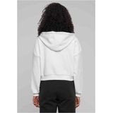 Urban Classics - Cozy Cropped Zip - Hoodie - Wit - Zacht Materiaal