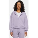 Urban Classics - Cozy Cropped Zip Hoodie - Dames Hoodie - Dustylilac - Zacht Materiaal