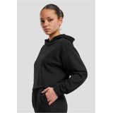 Urban Classics - Oversized Light Terry Crop Hoodie - Zwart