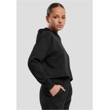 Urban Classics - Oversized Light Terry Crop Hoodie - Zwart