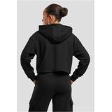 Urban Classics - Oversized Light Terry Crop Hoodie - Zwart