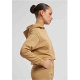 Urban Classics - Oversized Light Terry Crop Hoodie - Beige
