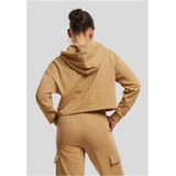 Urban Classics - Oversized Light Terry Crop Hoodie - Beige