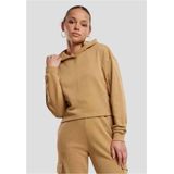 Urban Classics - Oversized Light Terry Crop Hoodie - Beige