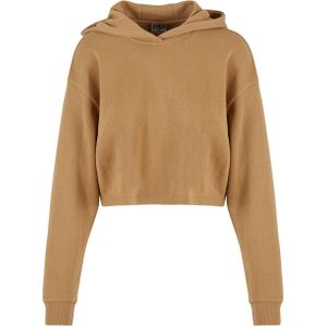 Urban Classics - Oversized Light Terry Crop Hoodie - Beige