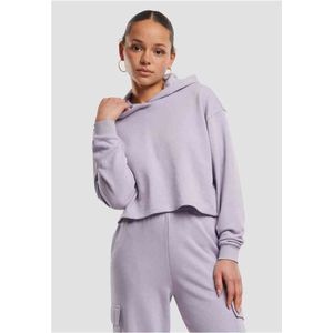 Urban Classics - Oversized Light Terry Crop Hoodie - Lila