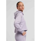 Urban Classics - Oversized Light Terry Crop Hoodie - Lila