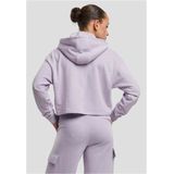 Urban Classics - Oversized Light Terry Crop Hoodie - Lila