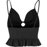 Urban Classics - Top - Zwart - Spaghettibandjes - Aansluitende Pasvorm