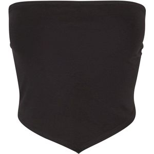 Urban Classics - Knotted Bandeau Top - Zwart - Katoen