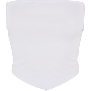 Urban Classics - Knotted Bandeau Top - Wit - Crop Top