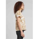 Urban Classics - Camo Regular Dames T-shirt - Beige