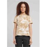 Urban Classics - Camo Regular Dames T-shirt - Beige